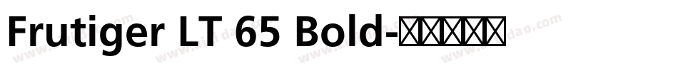 Frutiger LT 65 Bold字体转换